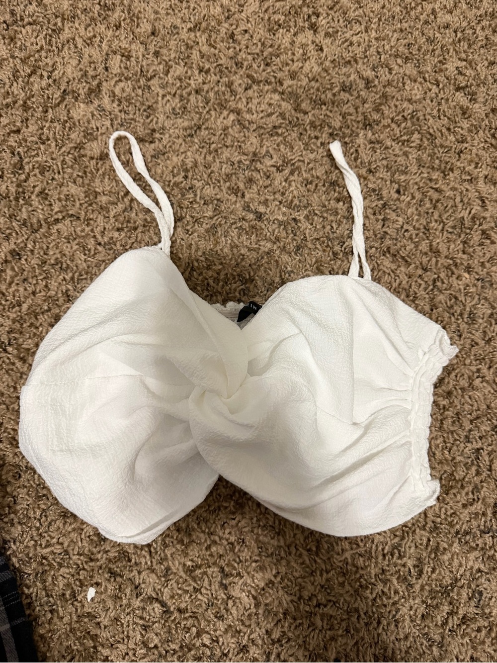 SHEIN White Twisted Front Tank (never worn)